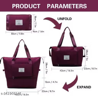 Large Capacity Folding Travel Bag, Waterproof lightweight, Designer bag handbag for ladies
