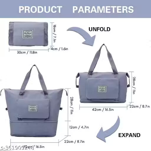 Large Capacity Folding Travel Bag, Waterproof lightweight, Designer bag handbag for ladies